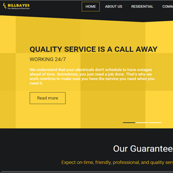Bill Bayes Electrical Website and Brand